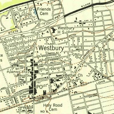 United States Geological Survey Hicksville, NY (1947, 24000-Scale) digital map