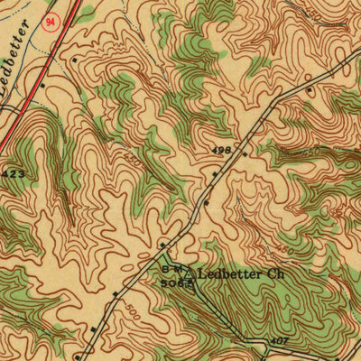 United States Geological Survey Hico, KY (1942, 24000-Scale) digital map