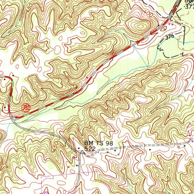 United States Geological Survey Hico, KY (1955, 24000-Scale) digital map