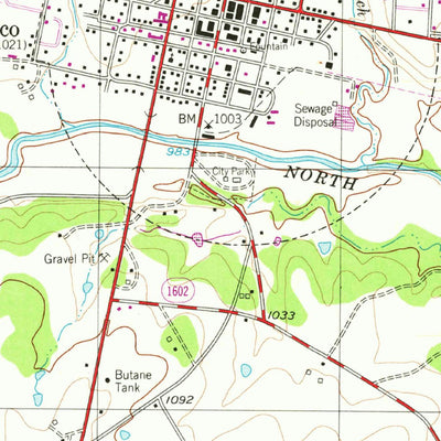 United States Geological Survey Hico, TX (1956, 24000-Scale) digital map