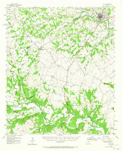 United States Geological Survey Hico, TX (1956, 62500-Scale) digital map