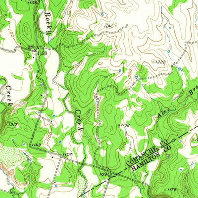 United States Geological Survey Hico, TX (1956, 62500-Scale) digital map