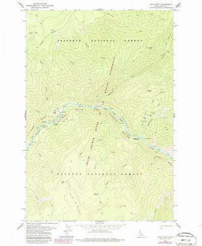 United States Geological Survey Hida Point, ID (1978, 24000-Scale) digital map
