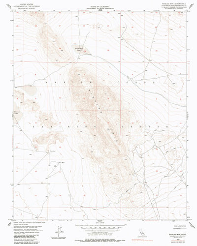 United States Geological Survey Hidalgo Mountain, CA (1954, 24000-Scale) digital map