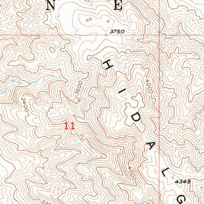 United States Geological Survey Hidalgo Mountain, CA (1954, 24000-Scale) digital map