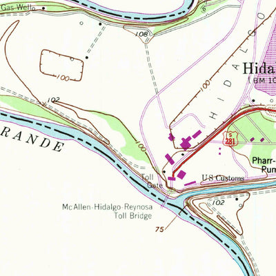 United States Geological Survey Hidalgo, TX (1963, 24000-Scale) digital map