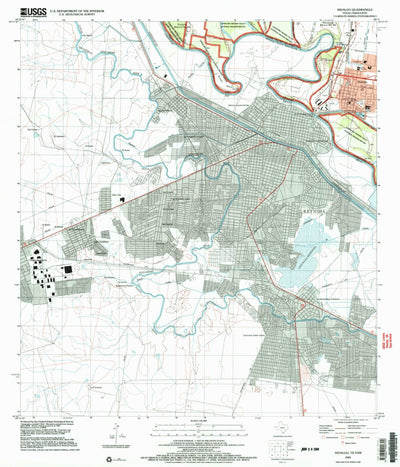 United States Geological Survey Hidalgo, TX (2002, 24000-Scale) digital map