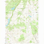 United States Geological Survey Hidden Lake Bench, MT-ID (1988, 24000-Scale) digital map