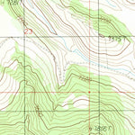 United States Geological Survey Hidden Lake Bench, MT-ID (1988, 24000-Scale) digital map