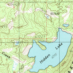 United States Geological Survey Hidden Lake Bench, MT-ID (1988, 24000-Scale) digital map
