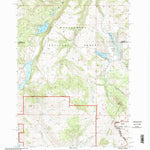 United States Geological Survey Hidden Lake Bench, MT-ID (1997, 24000-Scale) digital map