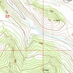 United States Geological Survey Hidden Lake Bench, MT-ID (1997, 24000-Scale) digital map