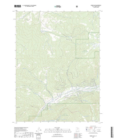 United States Geological Survey Hidden Lake, UT (2023, 24000-Scale) digital map
