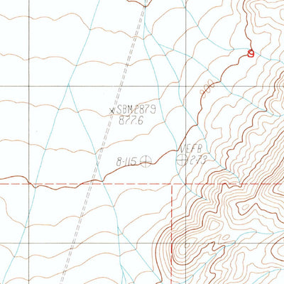 United States Geological Survey Hidden Spring, CA (1984, 24000-Scale) digital map
