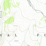 United States Geological Survey Hidden Tepee Creek, WY (1960, 24000-Scale) digital map