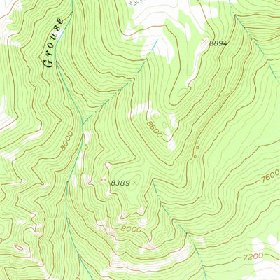United States Geological Survey Hidden Tepee Creek, WY (1960, 24000-Scale) digital map