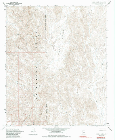 United States Geological Survey Hidden Valley, AZ (1965, 24000-Scale) digital map
