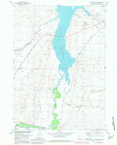 United States Geological Survey Hidden Valley, WY (1957, 24000-Scale) digital map