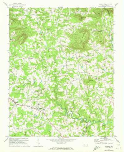 United States Geological Survey Hiddenite, NC (1970, 24000-Scale) digital map