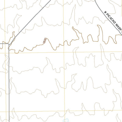 United States Geological Survey Hieroglyphic Mountains SW, AZ (2018, 24000-Scale) digital map