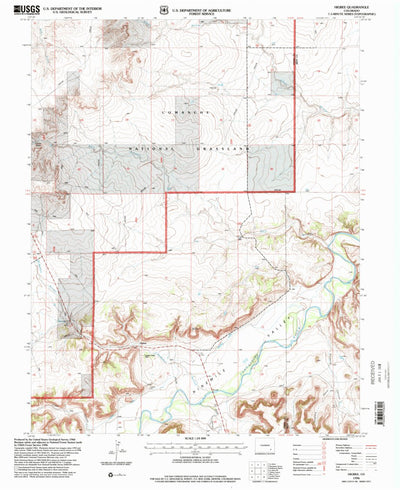 United States Geological Survey Higbee, CO (1996, 24000-Scale) digital map