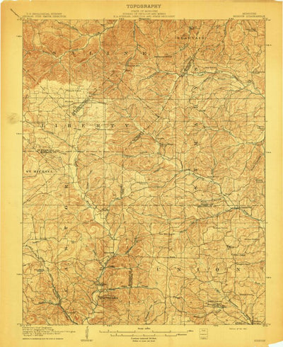 United States Geological Survey Higdon, MO (1910, 62500-Scale) digital map