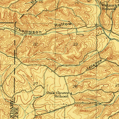 United States Geological Survey Higdon, MO (1910, 62500-Scale) digital map