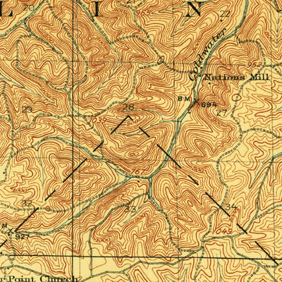 United States Geological Survey Higdon, MO (1910, 62500-Scale) digital map