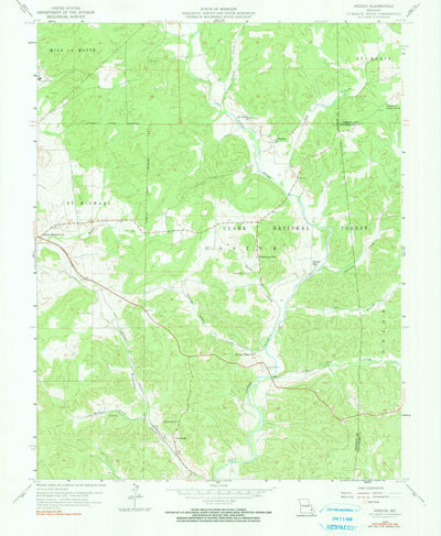 United States Geological Survey Higdon, MO (1959, 24000-Scale) digital map