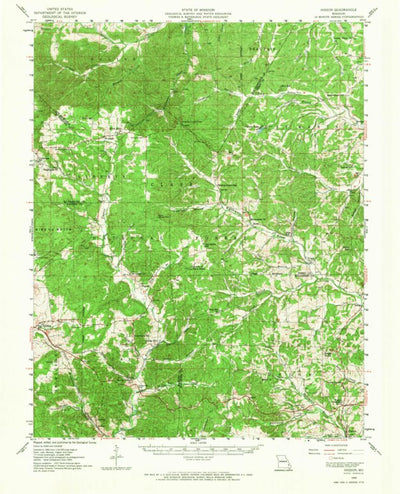 United States Geological Survey Higdon, MO (1959, 62500-Scale) digital map