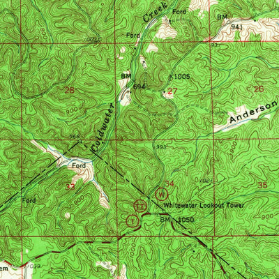 United States Geological Survey Higdon, MO (1959, 62500-Scale) digital map
