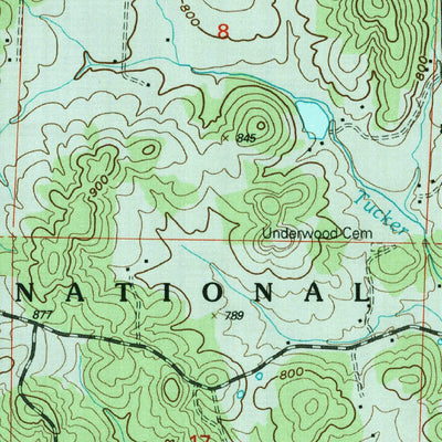 United States Geological Survey Higdon, MO (2000, 24000-Scale) digital map