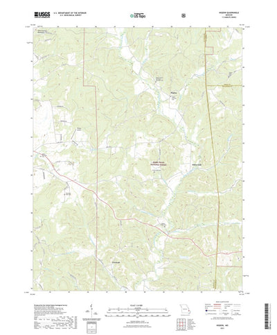 United States Geological Survey Higdon, MO (2021, 24000-Scale) digital map