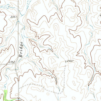 United States Geological Survey Higgins North, TX-OK (1972, 24000-Scale) digital map