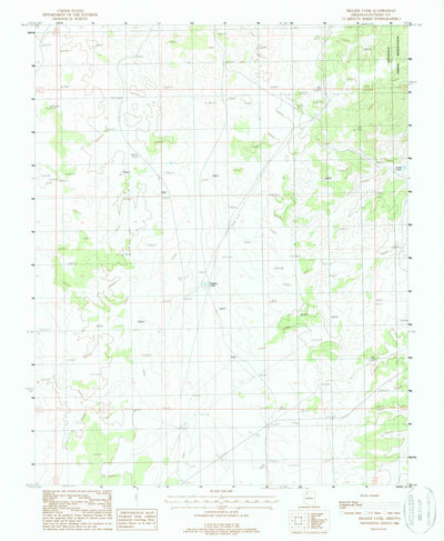 United States Geological Survey Higgins Tank, AZ (1988, 24000-Scale) digital map
