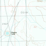 United States Geological Survey Higgins Tank, AZ (1988, 24000-Scale) digital map