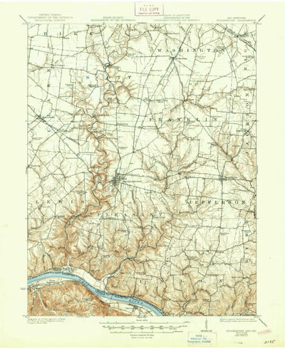 United States Geological Survey Higginsport, OH-KY (1931, 62500-Scale) digital map