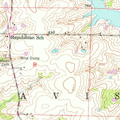 United States Geological Survey Higginsville, MO (1959, 24000-Scale) digital map