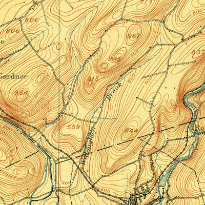 United States Geological Survey High Bridge, NJ (1905, 62500-Scale) digital map