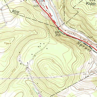United States Geological Survey High Bridge, NJ (1954, 24000-Scale) digital map