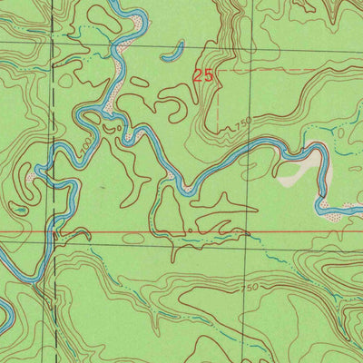 United States Geological Survey High Bridge, WI (1984, 24000-Scale) digital map