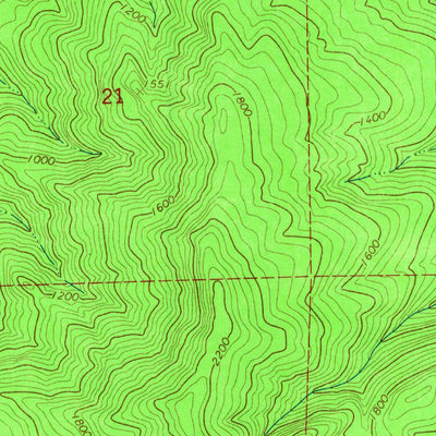 United States Geological Survey High Divide, CA-OR (1966, 24000-Scale) digital map