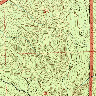 United States Geological Survey High Divide, CA-OR (1997, 24000-Scale) digital map