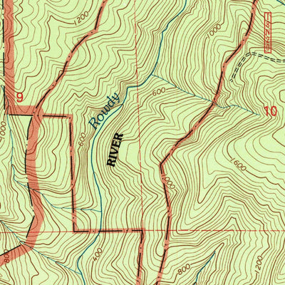 United States Geological Survey High Divide, CA-OR (1997, 24000-Scale) digital map