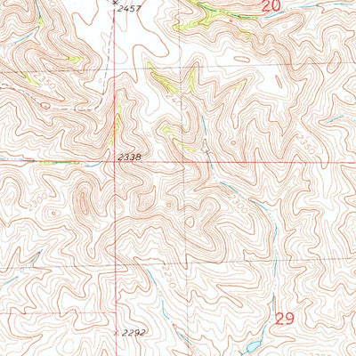 United States Geological Survey High Elk Hill, SD (1981, 24000-Scale) digital map