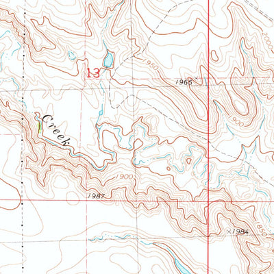 United States Geological Survey High Elk Hill SE, SD (1981, 24000-Scale) digital map