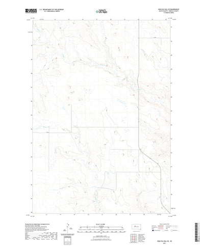 United States Geological Survey High Elk Hill SE, SD (2021, 24000-Scale) digital map