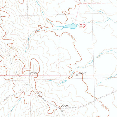 United States Geological Survey High Elk Hill SW, SD (1981, 24000-Scale) digital map