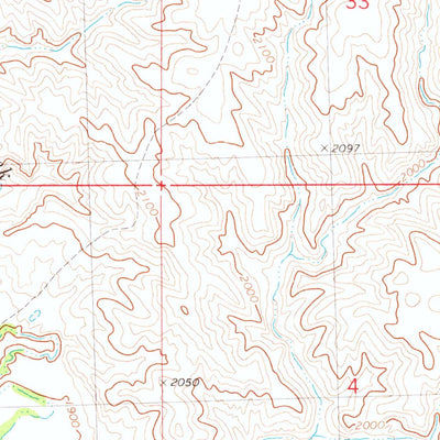 United States Geological Survey High Elk Hill SW, SD (1981, 24000-Scale) digital map