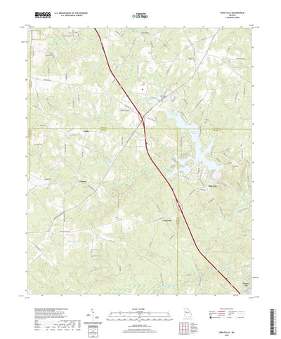 United States Geological Survey High Falls, GA (2020, 24000-Scale) digital map